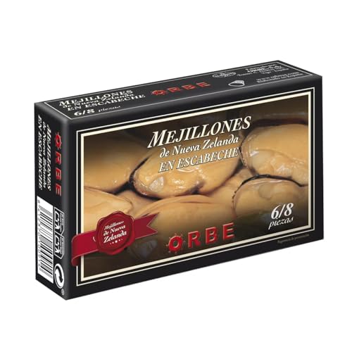 ORBE Neuseeländische Miesmuscheln in Escabeche Dose 69 g. 9er-Packung. ORBE Neuseeländische Miesmuscheln in Escabeche Dose 69 g. 9er-Packung. von Generisch