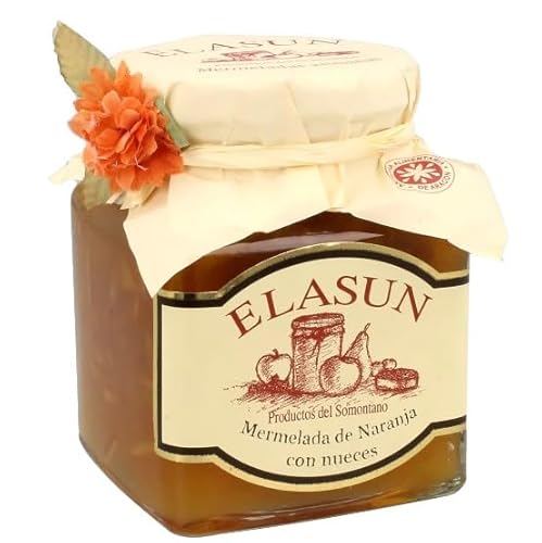 Orangenmarmelade mit Walnüssen 350 g. 4er-Pack. von Generisch