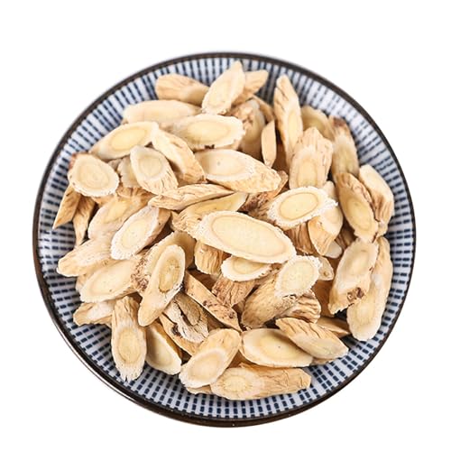 Original Chinesischer Bio Astragalus Membranaceus Kräutertee in Scheiben Geschnitten Grüner Zusatzfreier Tee Dufttee Nährendes Kraut Früchtetee Gegen Diurese Und Schwellungen (100g) von Generisch