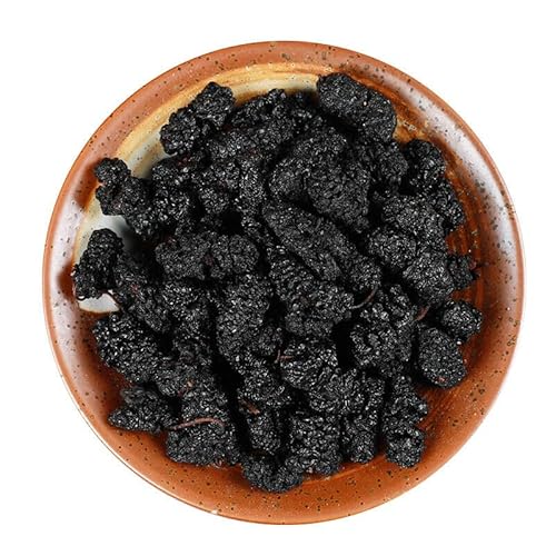 Original Chinesischer Bio Tee Mit Schwarzen Maulbeeren Und Kräutern Grün Ohne Zusatzstoffe Getrocknete Früchte Koffeinfrei Duftender Tee Schwarzer Früchtetee Für Haare Und Sehkraft (50g) von Generisch