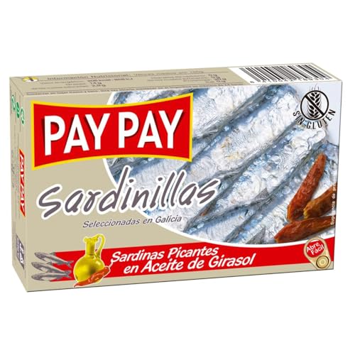 PAY PAY Pikante Sardinen in Pflanzenöl, Dose 65 g. PAY PAY Pikante Sardinen in Pflanzenöl, Dose 65 g. von Generisch