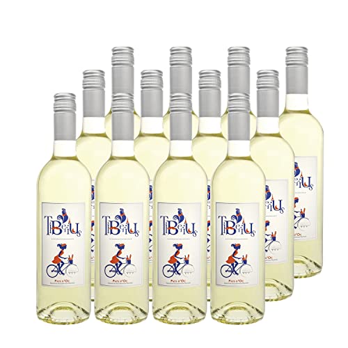 Pays d'Oc Tiberius Weißwein 2022 - Les Vignerons du Sommiérois - g.g.A. - Languedoc - Roussillon Frankreich - Rebsorte Grenache Blanc, Viognier - 12x75cl von Generisch