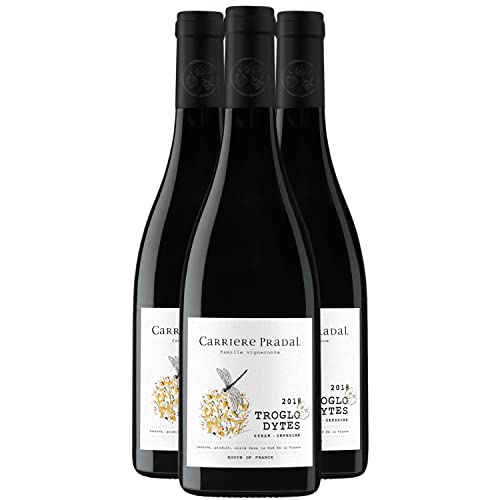 Pays d'Oc Troglo Dytes Rotwein 2018 - Carrière Pradal - g.g.A. - Languedoc - Roussillon Frankreich - Rebsorte Syrah, Grenache - 3x75cl von Generisch