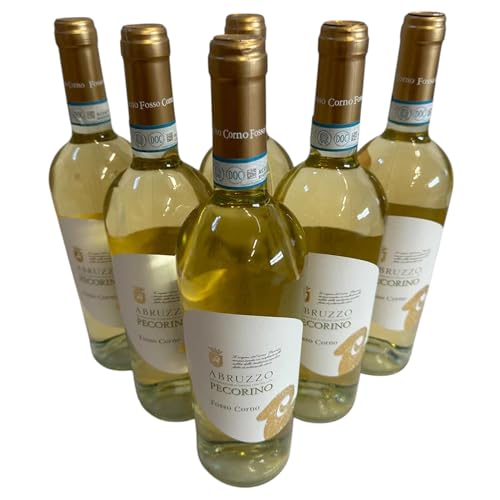 Fosso Corno, Pecorino Abruzzo DOC 2023, Weißwein aus Italien, 750 ml., 6er-Set von Generisch
