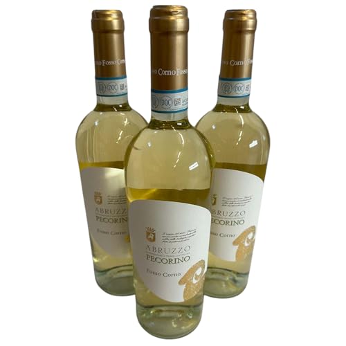 Fosso Corno, Pecorino Abruzzo DOC 2023, Weißwein aus Italien, 750 ml., 3er-Set von Generisch