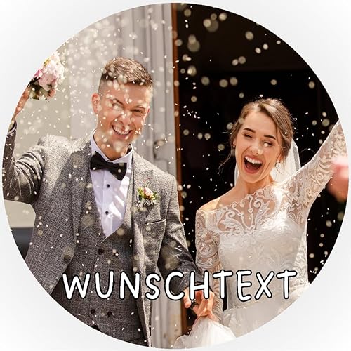 Personalisierbarer Premium Esspapier Tortenaufleger Tortenbild Hochzeitstag Hochzeit Party mit Wunschbild Wunschtext Personalisierbarer Premium Esspapier Tortenaufleger Tortenbild Hochzeitstag Hochzeit Party mit Wunschbild Wunschtext von Generisch