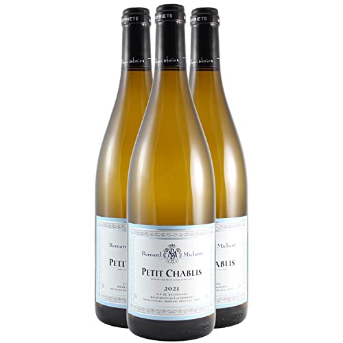 Petit Chablis Weißwein 2021 - Domaine Bernard Michaut - g.U. - Burgund Frankreich - Rebsorte Chardonnay - 3x75cl von Generisch