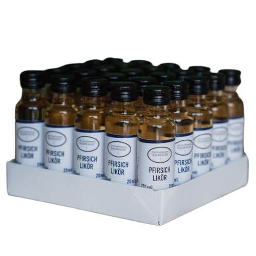 Pfirsich Likör klein 2 CL Shot | original Pfirsich-Likör Alte Gutsbrennerei Philipp Koch | 25x 20 ML Partyshot Weinbergspfirsich Likör | Schnaps Shot fruchtig Pfirsich Likör klein 2 CL Shot | original Pfirsich-Likör Alte Gutsbrennerei Philipp Koch | 25x 20 ML Partyshot Weinbergspfirsich Likör | Schnaps Shot fruchtig von Generisch
