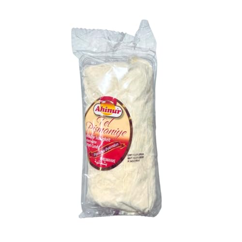 Pismaniye - Türkische Zuckerwatte mit Vanille Aroma - Sade Pismaniye (250g) für Angel Hair Dubai Schokolade von Generisch
