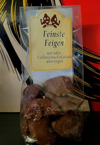 Premium Getrocknete Feigen mit Überzug aus Edler Vollmilchschokolade 300 g - Schokoladenfrüchte für Feinschmecker von Generisch