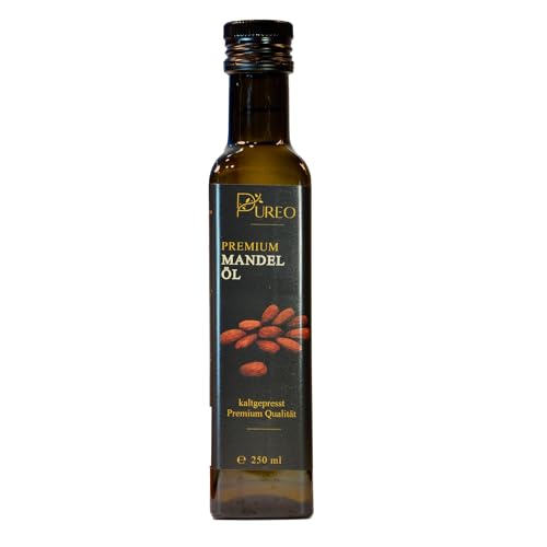 Pureo® Mandelöl aus Europa | kaltgepresst aus süßen Mandeln | vegan | Premium Qualität | Ideal zum Essen oder als Naturkosmetik von Pureo
