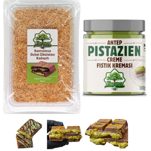 Pufai gerösteter Kadayıf für Dubai Schokolade, Geröstet Kadayıf Fertig gerösteter Kadayıf gebrauchsfertig Kadaifi,Teigfäden Engelshaar teigfaden Kataifi 200 Gramm mit Pistazien Creme 200 Gramm Pufai gerösteter Kadayıf für Dubai Schokolade, Geröstet Kadayıf Fertig gerösteter Kadayıf gebrauchsfertig Kadaifi,Teigfäden Engelshaar teigfaden Kataifi 200 Gramm mit Pistazien Creme 200 Gramm von Generisch