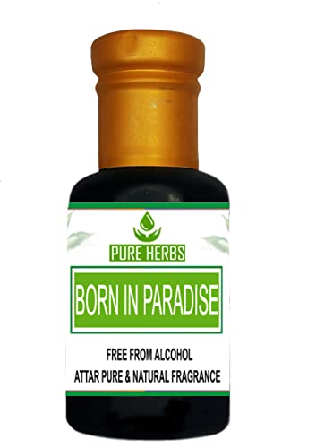 Pure Herbs Born in Paradise Attar, Unisex, geeignet für Anlässe, Partys und den täglichen Gebrauch, Duft (3 ml). von Generisch
