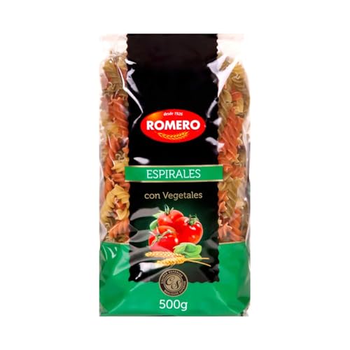 ROMERO Spiralnudeln mit Spinat und Tomate 500 g 2er-Pack von Generisch