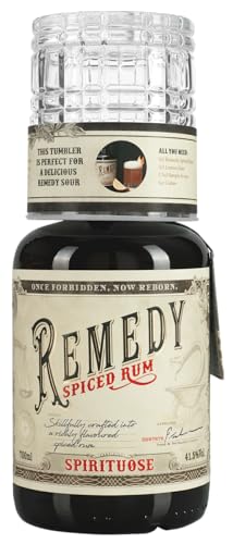 Remedy Spiced Rum 41,5% Vol. 0,7L mit Tumbler – Würzig & aromatisch Remedy Spiced Rum 41,5% Vol. 0,7L mit Tumbler – Würzig & aromatisch von Generisch