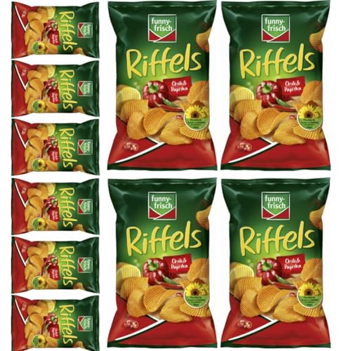 Riffels Chili & Paprika Chips Cracker 150 gramm, 10 ER von Generisch