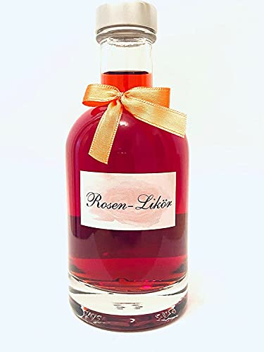 Rosen - Likör 200 ml - mit schöner Rosennote - Rosenlikör aus echten Duftrosenblüten hergestellt - Rosen - Likör 200 ml - mit schöner Rosennote - Rosenlikör aus echten Duftrosenblüten hergestellt - von Generisch