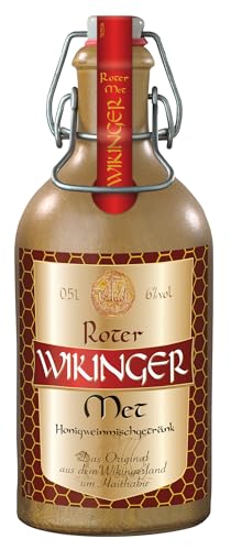 Roter Wikinger Met 0,5 Liter Bügelflasche | Honigwein aus dem Wikingerland Haithabu | Roter Met mit Kirschsaft Roter Wikinger Met 0,5 Liter Bügelflasche | Honigwein aus dem Wikingerland Haithabu | Roter Met mit Kirschsaft von Generisch
