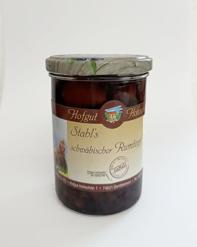 Rumtopf | der klassische | nach Oma Stahls Rezept | mit Früchten aus dem Bauerngarten | Direkt vom Bauernhof | für den Genießer | Inhalt 440 ml | mit Übersee Rum | nachhaltigem Zucker aus der Region von Generisch