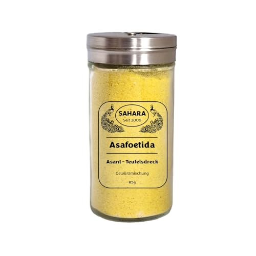 SAHARA - Asant Gewürzmischung 85g - Asafoetida- Teufelsdreck - Hing - Authentisch Indische Gewürze - Ayurvedisch von Generisch