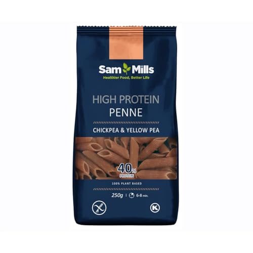 SAM MILLS High Protein Nudeln, glutenfrei und mit hohem Proteingehalt (40%), 250 g, 4er-Pack. von Generisch