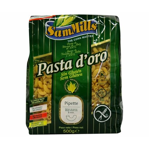 SAM MILLS Pipette-Nudeln, glutenfreie Nudeln, SAM MILLS, 500 Gramm, 2er-Pack von Generisch