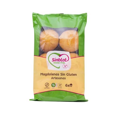 SINBLAT Glutenfreie handwerkliche Madeleines SINBLAT, 6 Stück 300 g. 3er Pack von Generisch