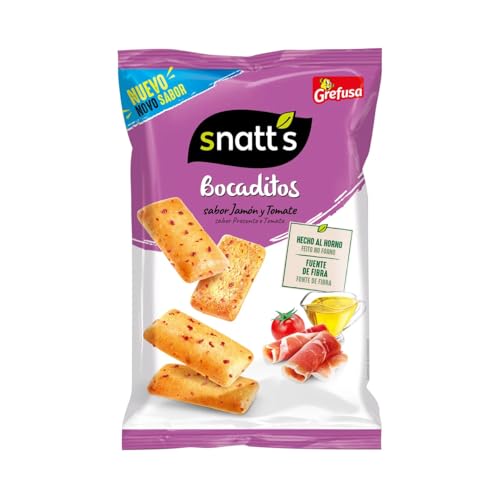 SNATT´S Brot-Snacks mit Schinken- und Tomatengeschmack 110 g, 8er-Pack von Generisch