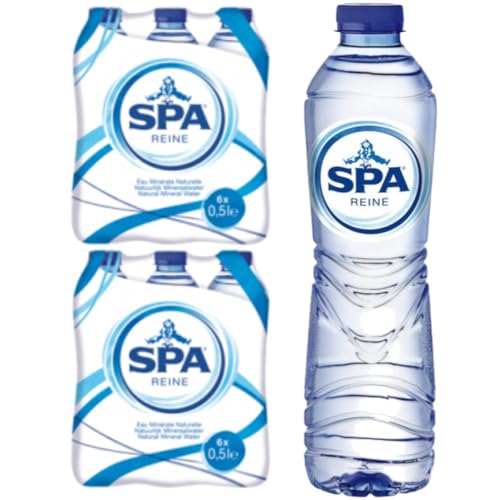 SPA Natürliches Mineralwasser wasser– 500 ml Flasche, Still, Ideal für unterwegs, 12 Er SPA Natürliches Mineralwasser wasser– 500 ml Flasche, Still, Ideal für unterwegs, 12 Er von Generisch