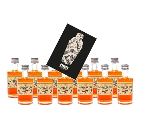 Saffron Gin Miniatur 12x 50ml (40% Vol) Gabriel Boudier Imported Gin Mini- [Enthält Sulfite] von Generisch