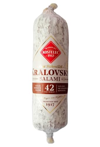 Salami Kralovsky 380g - Schnittfeste böhmische Salami mit Edelschimmel - Tschechische Wurst - Geschenkidee - WF-18240 von Generisch