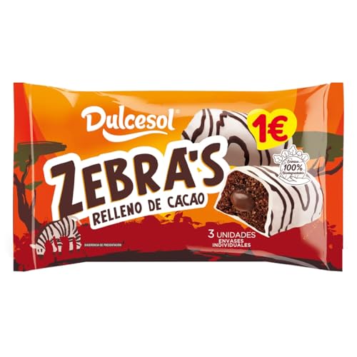 Schoko-Zebra-Küchlein spanische 3 Stk 120 g. 3er Pack von Generisch