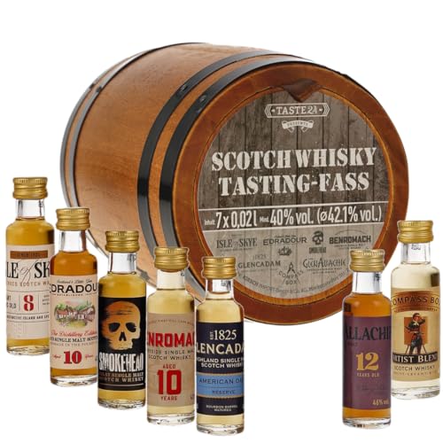 Scotch Whisky Tasting Fass | Taste 24 | Echtholz-Fässchen mit 7 verschiedenen Mini-Whiskies ja 20 ml. Scotch Whisky Tasting Fass | Taste 24 | Echtholz-Fässchen mit 7 verschiedenen Mini-Whiskies ja 20 ml. von Generisch