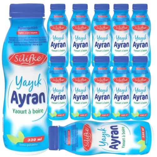 Silifke Ayran – Joghurtgetränk mit Milch, Praktisch und Erfrischend 330 Mililiter, 12 Er Silifke Ayran – Joghurtgetränk mit Milch, Praktisch und Erfrischend 330 Mililiter, 12 Er von Generisch