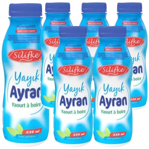 Silifke Ayran – Joghurtgetränk mit Milch, Praktisch und Erfrischend 330 Mililiter, 6 Er Silifke Ayran – Joghurtgetränk mit Milch, Praktisch und Erfrischend 330 Mililiter, 6 Er von Generisch