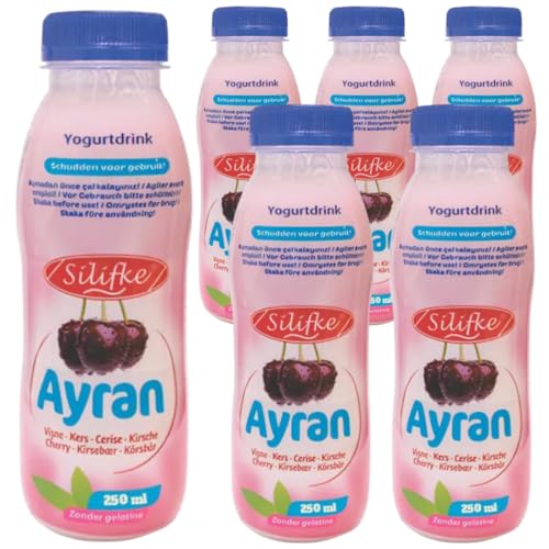 Silifke Kirsche Ayran – Kirsche Joghurtgetränk mit Milch, Praktisch und Erfrischend 250 Mililiter, 6 Er Silifke Kirsche Ayran – Kirsche Joghurtgetränk mit Milch, Praktisch und Erfrischend 250 Mililiter, 6 Er von Generisch