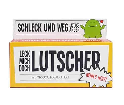 Spaßgeschenk | "Leck mich doch Lutscher" | 45 g Edelfrucht-Lollis, 3 Stück in den Farben grün-gelb-orange | Lustiges Geschenk | Anti Stress Lollie | Mir doch egal | Humorvolles Geschenk gegen Stress Spaßgeschenk | "Leck mich doch Lutscher" | 45 g Edelfrucht-Lollis, 3 Stück in den Farben grün-gelb-orange | Lustiges Geschenk | Anti Stress Lollie | Mir doch egal | Humorvolles Geschenk gegen Stress von Generisch