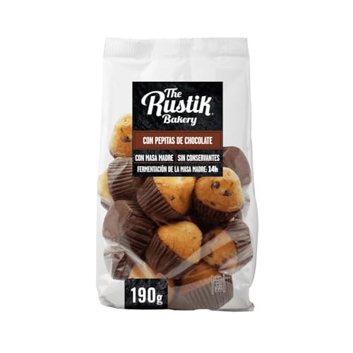 THE RUSTIK BAKERY Mini-Madeleines mit Schokostückchen 18 Stück 190 g. 3er Pack von Generisch