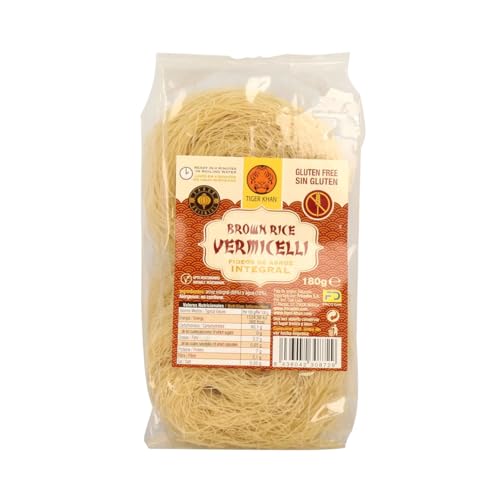 TIGER KHAN Vollkorn-Reisnudeln, glutenfreie Nudeln, TIGER KHAN, 180 g, 6er-Pack TIGER KHAN Vollkorn-Reisnudeln, glutenfreie Nudeln, TIGER KHAN, 180 g, 6er-Pack von Generisch