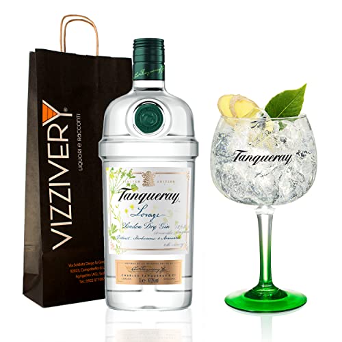 Tanqueray Lovage Gin mit Tribute Original Tanqueray Gin Cup - 47,3% Vol. 1000 ml von Generisch