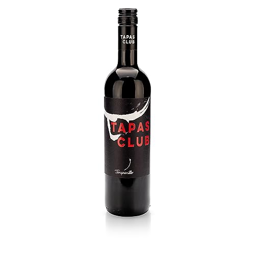 Tapas Club Tempranillo DOP 2020 Rotwein (0,75 l) - Intensiver spanischer Rotwein mit fruchtigen Aromen von Kirschen, Beeren und einem Hauch von Eiche von Generisch
