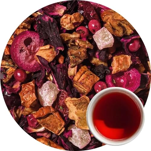 Teehaus Grünfieber - Lieblingsfarbe Pink - Früchteteemischung - Tee mit Eisbonbon Geschmack - ideal als Eistee oder Cocktailtee Loser Tee (250g) von Generisch