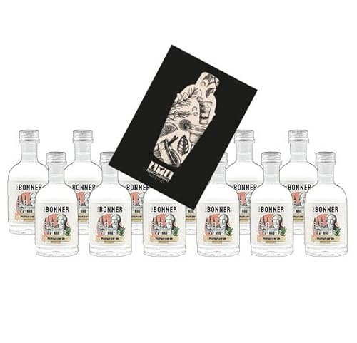 The Bonner Gin Miniatur 12x 50ml (41% Vol) Premium Dry Gin Mini- [Enthält Sulfite] von Generisch