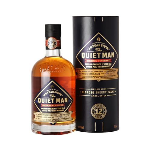 The Quiet Man - 12 Jahre - Small Batch Sherry Finished - Irish Single Malt Whisky (1x0,7l) von Generisch