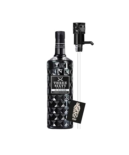 Three Sixty Vodka Black 3L (42% Vol) + Pumpe- [Enthält Sulfite] von Generisch