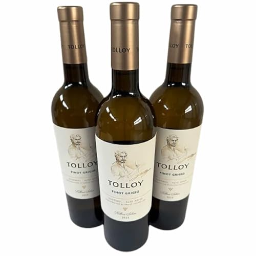 Pinot Grigio Alto Adige DOC 2023, Tolloy, Weißwein aus Italien, 750 ml, 3er-Set von Generisch