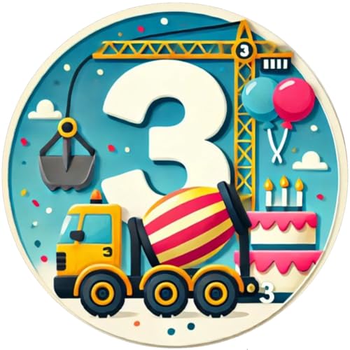 Tortenbild, mit dem Motiv: BAUSTELLE,Essbares Foto für Torten, Fondant,Tortenaufleger Ø 20cm BAUSTELLE 3 Jahre Tortenbild, mit dem Motiv: BAUSTELLE,Essbares Foto für Torten, Fondant,Tortenaufleger Ø 20cm BAUSTELLE 3 Jahre von Generisch