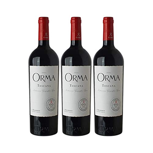 Toscane Orma Rotwein 2014 - Podere Orma - g.g.A. - Toskana Italien - Rebsorte Merlot, Cabernet Sauvignon, Cabernet Franc - 3x75cl - 92/100 Wine Spectator von Generisch