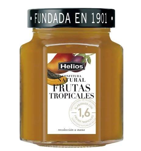 Tropische Fruchtkonfitüre, Hauch von Zitronensaft und braunem Zucker 330 g. 4er-Pack. Tropische Fruchtkonfitüre, Hauch von Zitronensaft und braunem Zucker 330 g. 4er-Pack. von Generisch