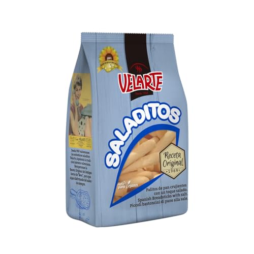 VELARTE Saladitos (Knusprige Brotstangen mit einer salzigen Note) 240 g, 6er-Pack von Generisch